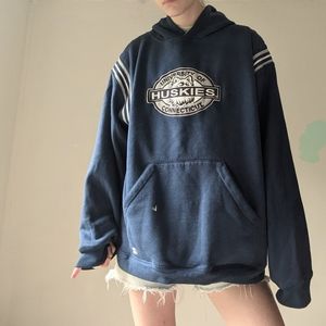 Vintage UConn Huskies Starter Hoodie Sweatshirt